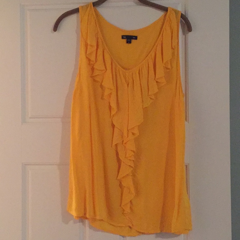 Golden Yellow sleeveless blouse